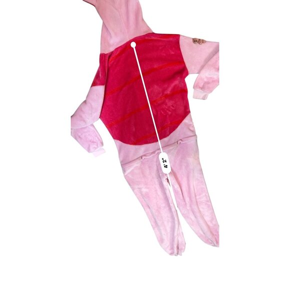 Little Pig Hooded Union Suit Costume Fleece Onesie Pajama For Adults Size S - Picture 9 of 10